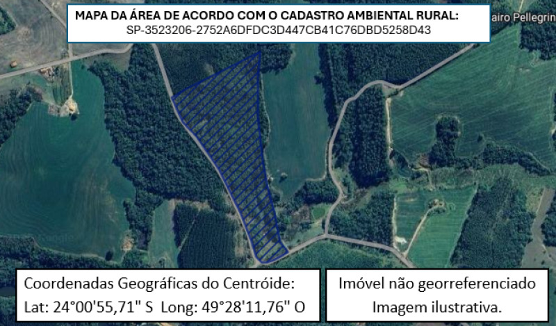 Imóvel Rural com área de 7,5 hectares - Sítio Santa Rosa - Itararé - SP
