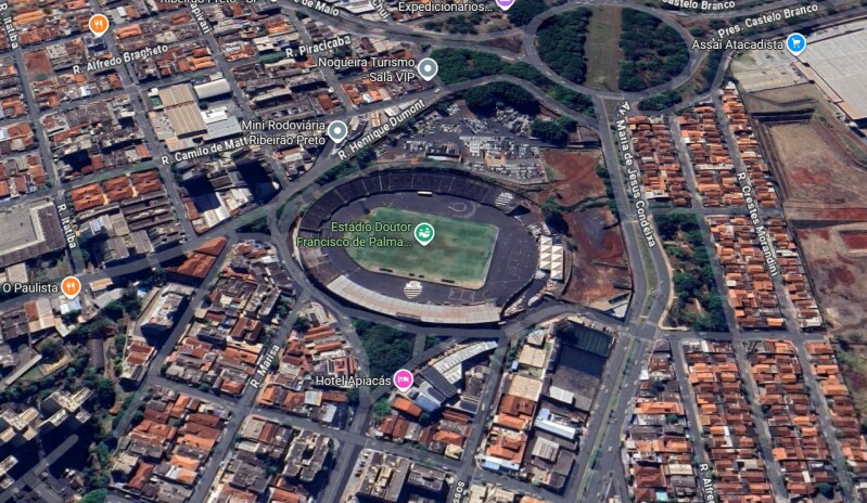 Estádio de futebol em um local denominado chacara saudade, ribeirão preto-sp