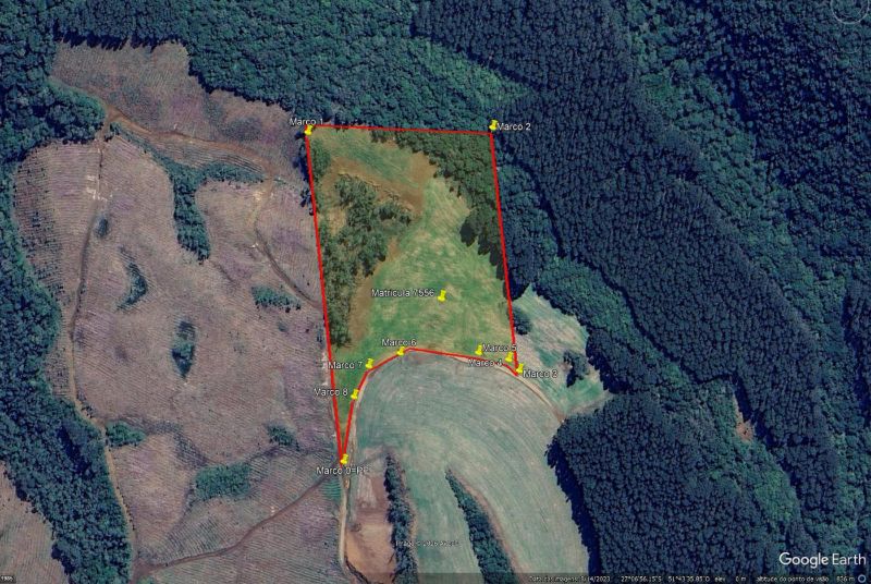 Terreno Rural com 50.814,05 m2 em Águas belas