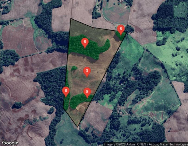 IMÓVEL URBANO COM ÁREA TOTAL DE 217.800 m2- Em RONCADOR/PR