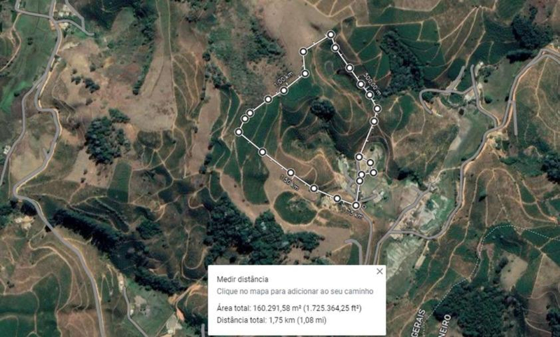 IMÓVEL RURAL COM ÁREA TOTAL DE 16,99,68 hectares- Em CAIANA/MG