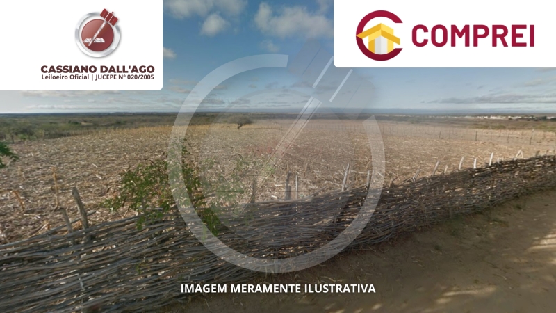 Área de terra, com 605.000m² e benfeitorias, situada na Fazenda Touro, zona rural de Campos Sales/CE