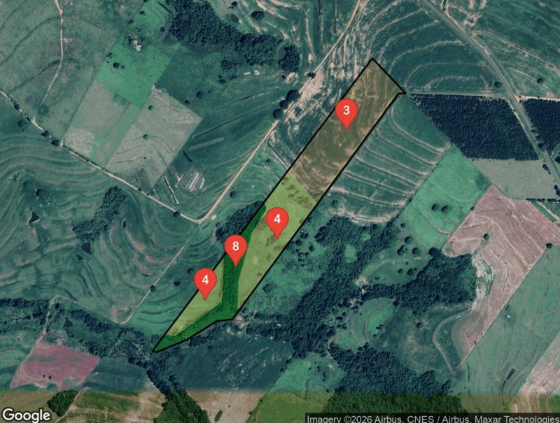 IMÓVEL RURAL COM ÁREA TOTAL DE 84700 m2- Em GOIOERÊ/PR