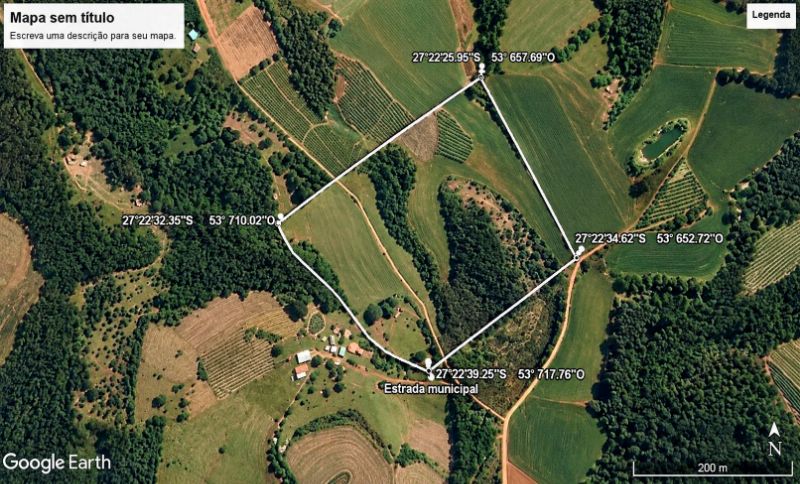 Terreno com 106.500,00m² Linha São Valentim